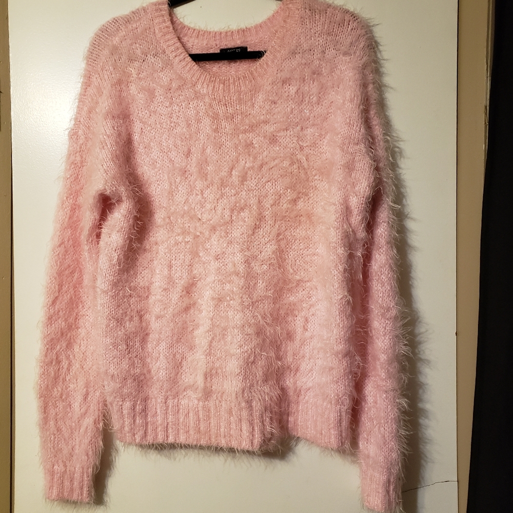 Soft and fuzzy pink Sweater